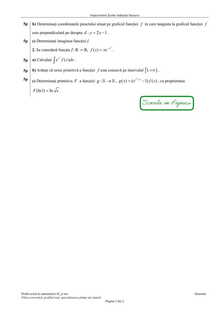 ISJ Suceava - Simulare BAC 2026 - Matematica_SN - Noiembrie 2025 - Subiect - P2
